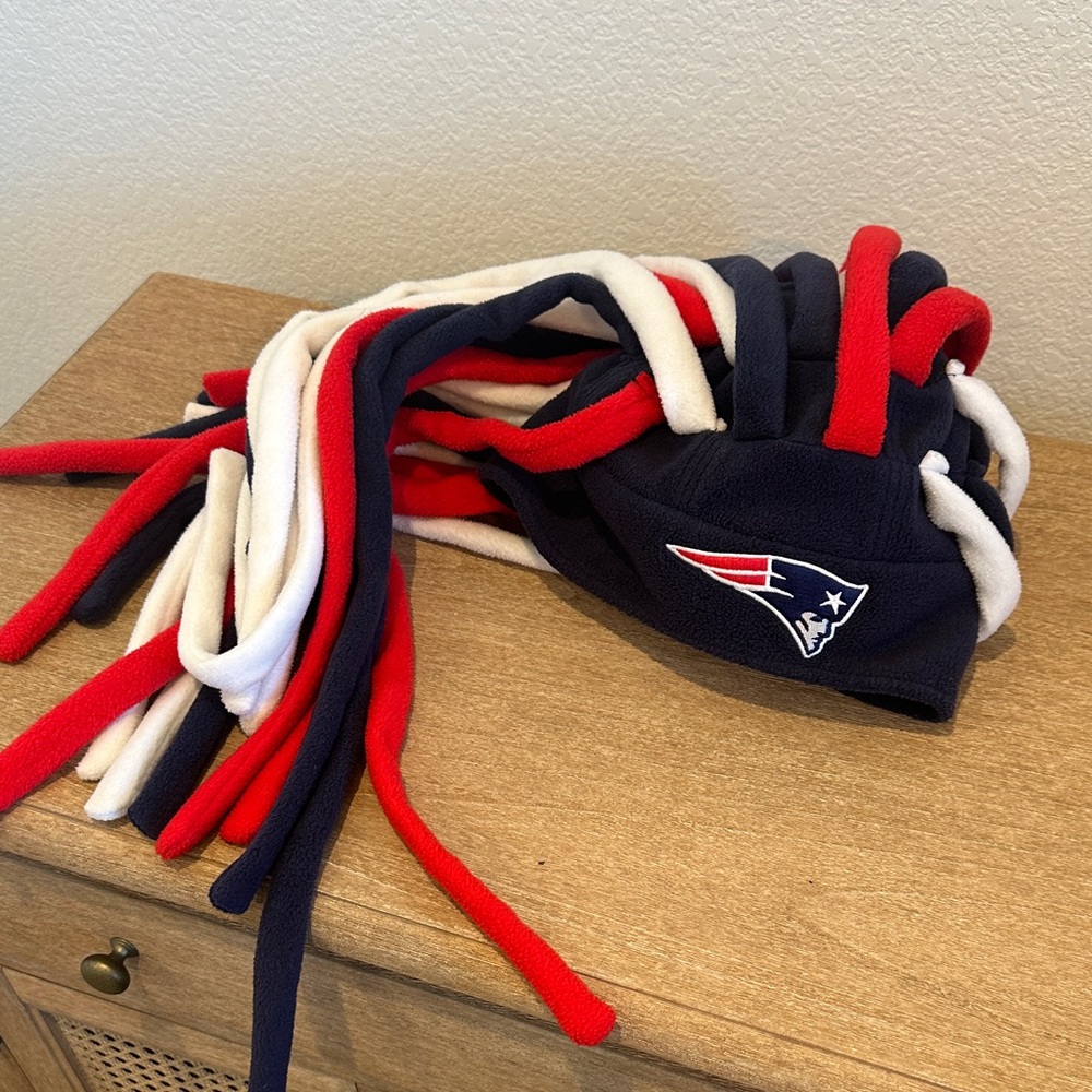Patriots Fleece Hat with Tassels
